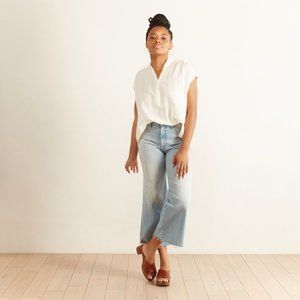 MOTHER The Swooner Roller Crop Fray - When In Rome